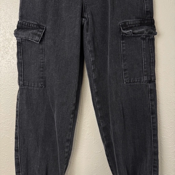 Pacsun black wash 90s joggers cargo jeans 25 - Picture 3 of 9